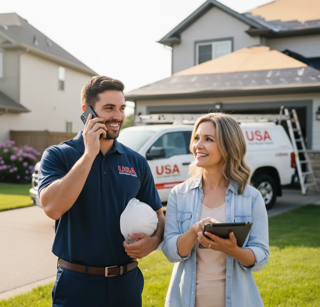 USA Roof Repair Experts customer support in Port Washington